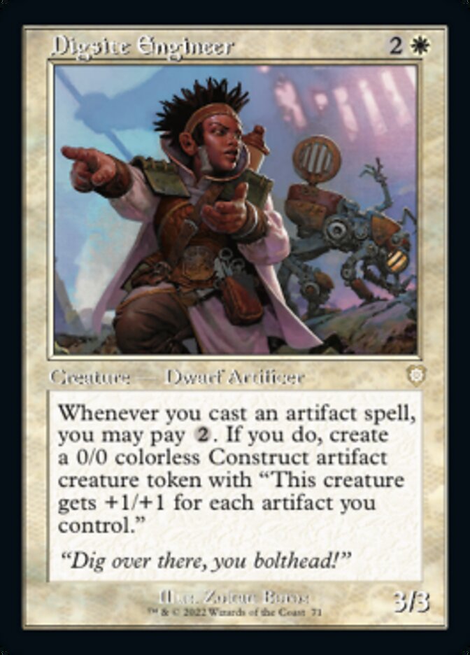 Digsite Engineer (Retro) [The Brothers' War Commander] Magic: The Gathering