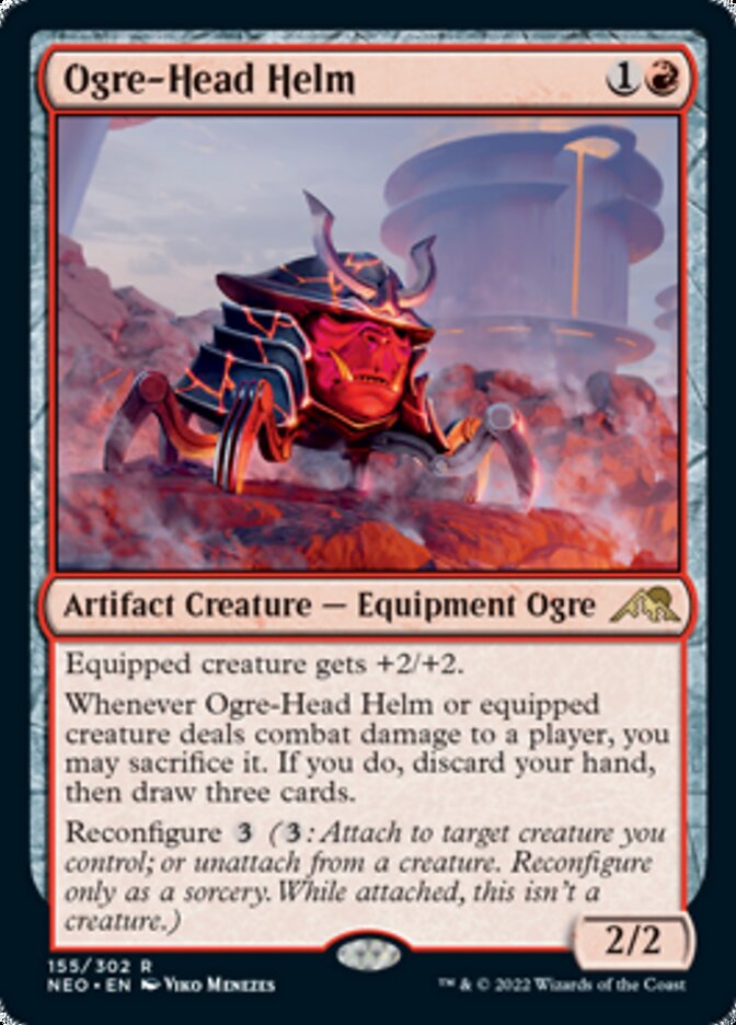 Ogre-Head Helm [Kamigawa: Neon Dynasty] Magic: The Gathering