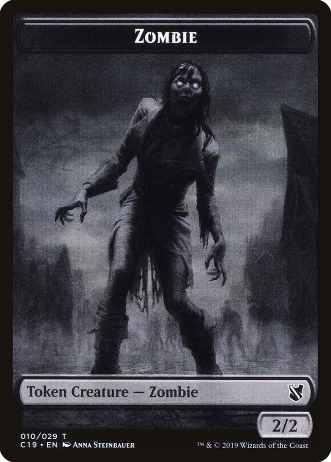 Zombie Token (010/029) [Commander 2019 Tokens] Magic: The Gathering