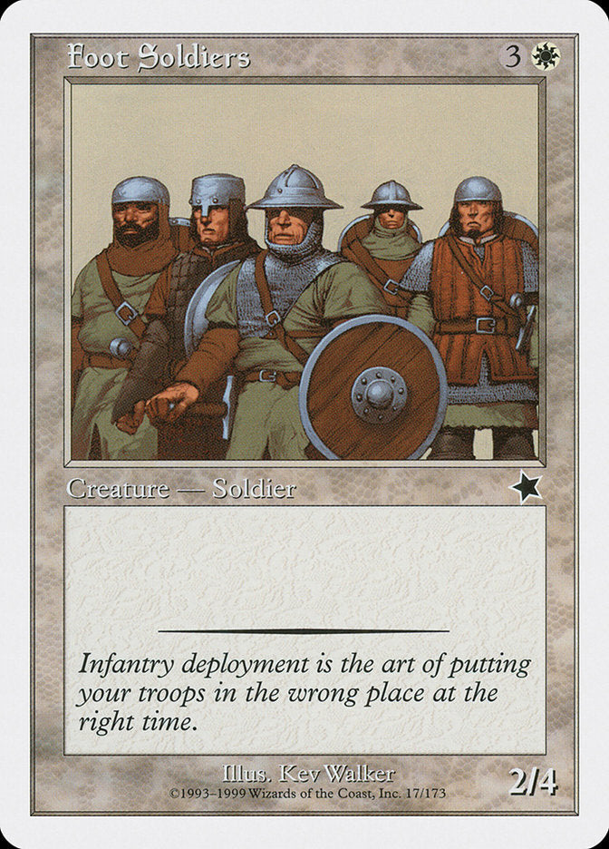 Foot Soldiers [Starter 1999] Magic: The Gathering