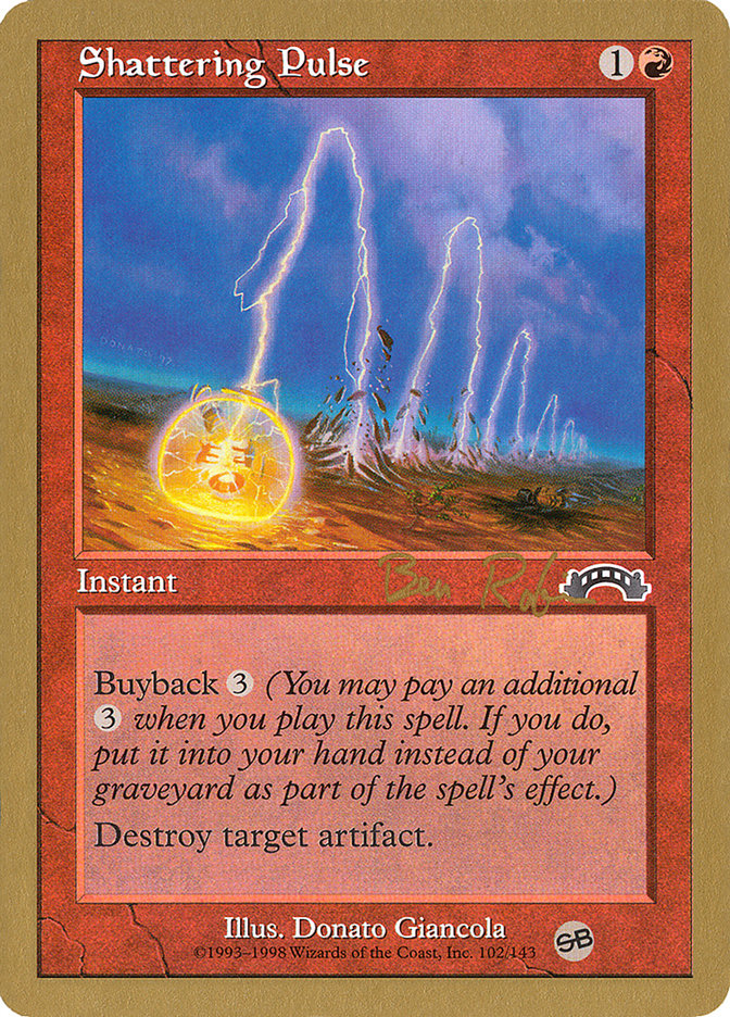 Shattering Pulse (Ben Rubin) (SB) [World Championship Decks 1998] Magic: The Gathering