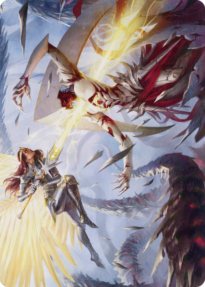 Elspeth's Smite Art Card [March of the Machine Art Series] Magic: The Gathering