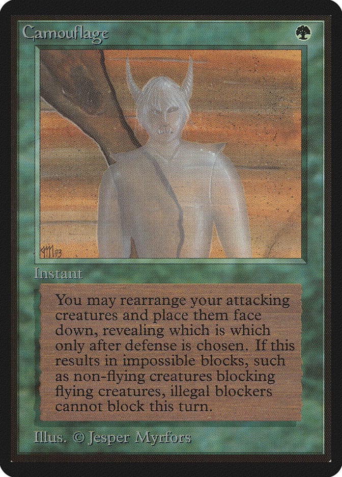 Camouflage [Beta Edition] Magic: The Gathering