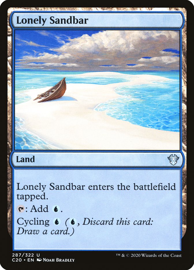 Lonely Sandbar [Commander 2020] Magic: The Gathering