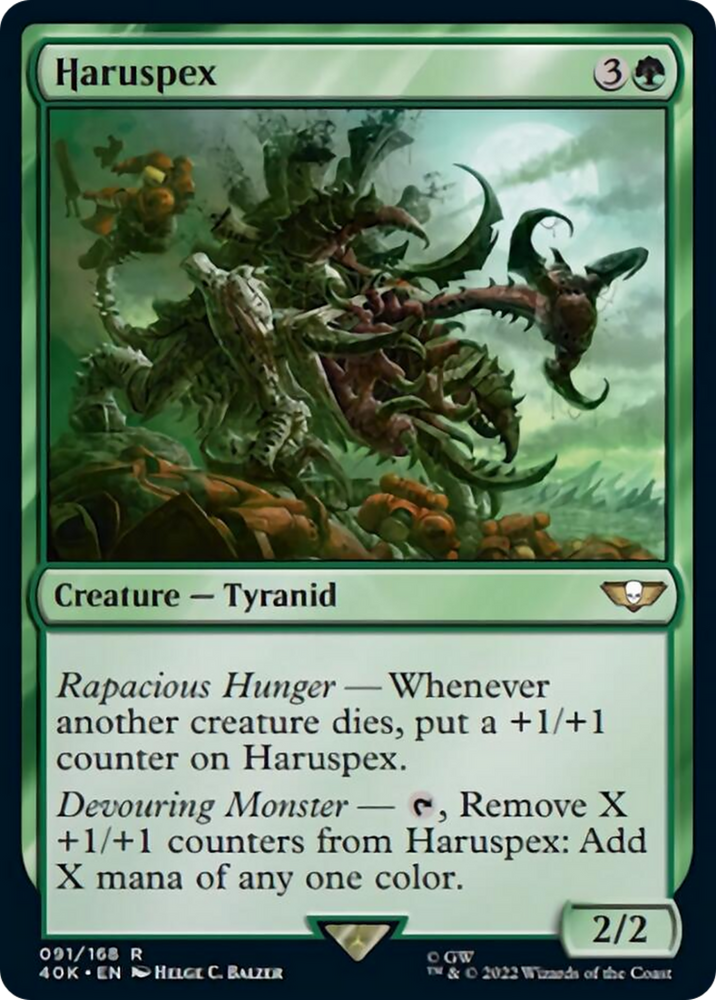Haruspex (Surge Foil) [Warhammer 40,000] Magic: The Gathering