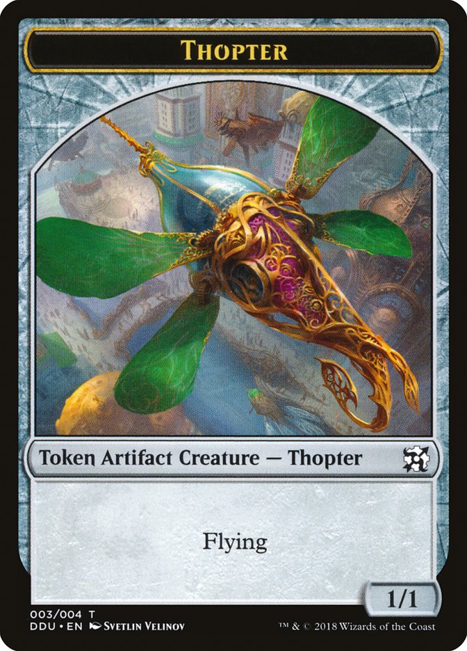 Thopter Token (003/004) [Duel Decks: Elves vs. Inventors Tokens] Magic: The Gathering
