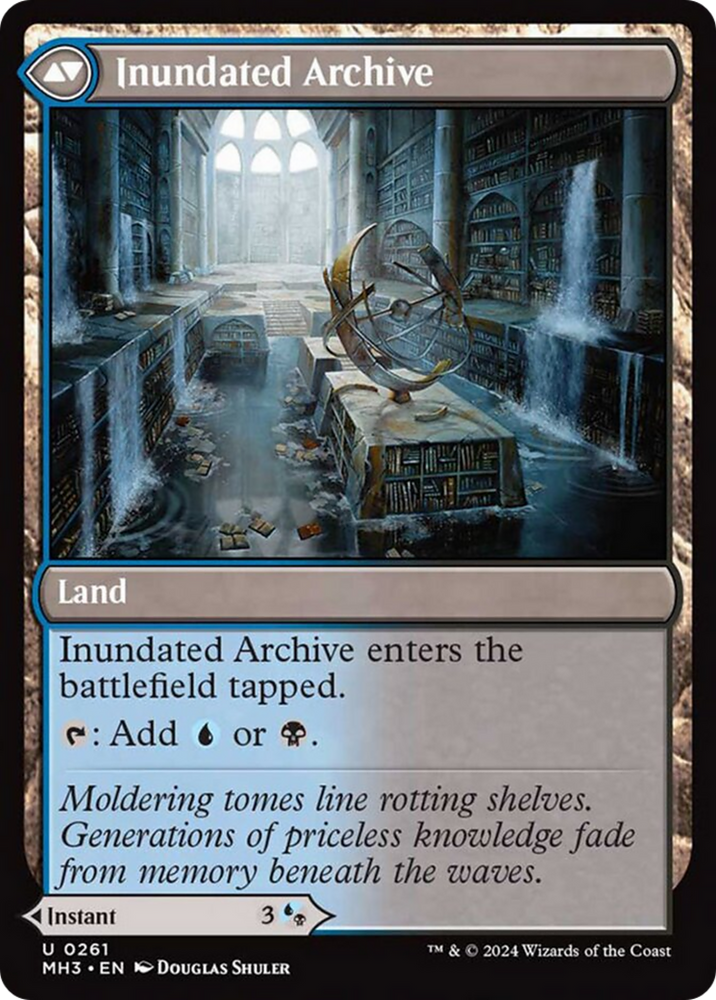 Waterlogged Teachings //Inundated Archive [Modern Horizons 3] Magic: The Gathering