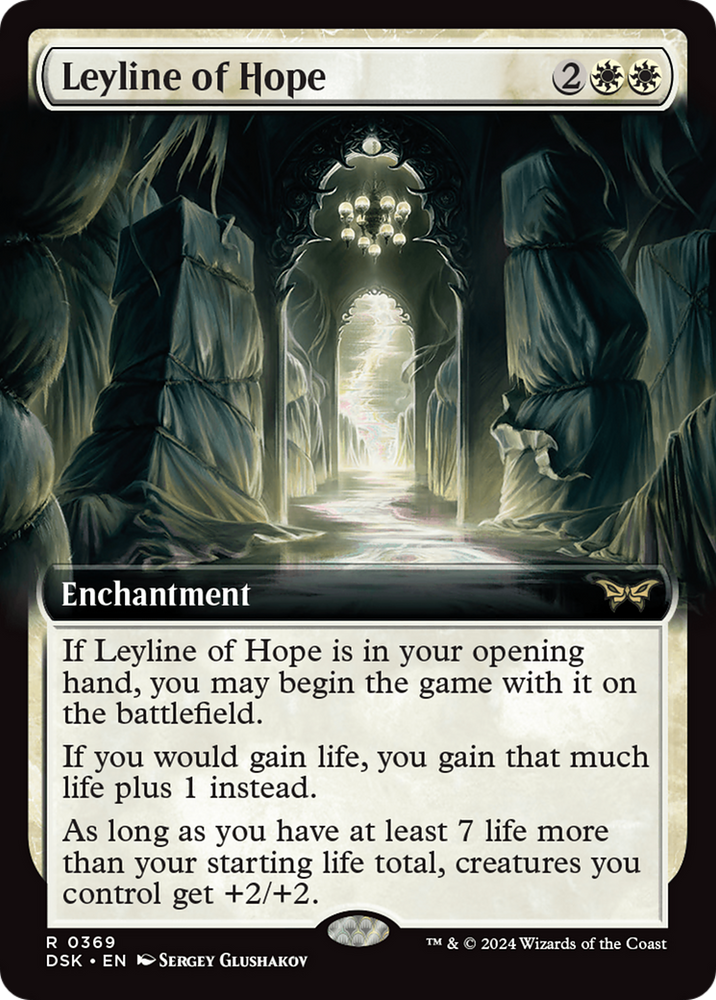 Leyline of Hope (Extended Art) [Duskmourn: House of Horror] Magic: The Gathering