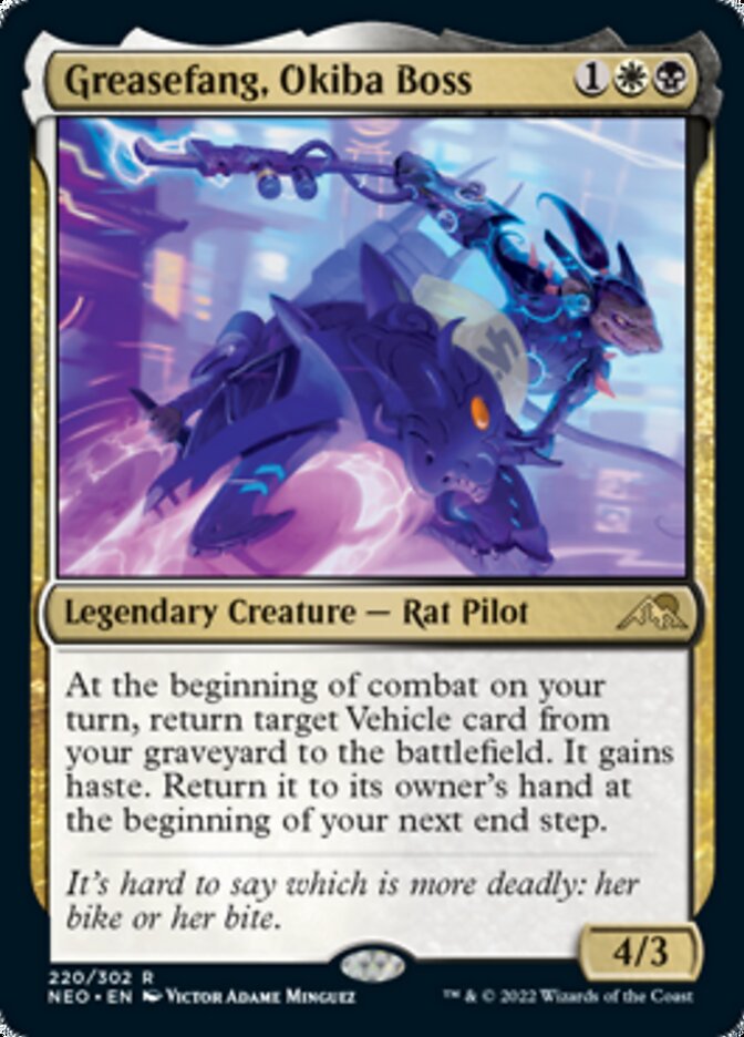 Greasefang, Okiba Boss [Kamigawa: Neon Dynasty] Magic: The Gathering