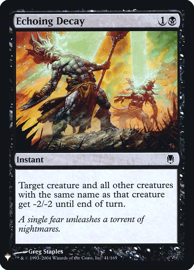 Echoing Decay [Mystery Booster] Magic: The Gathering