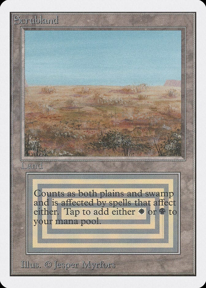 Scrubland [Unlimited Edition] Magic: The Gathering
