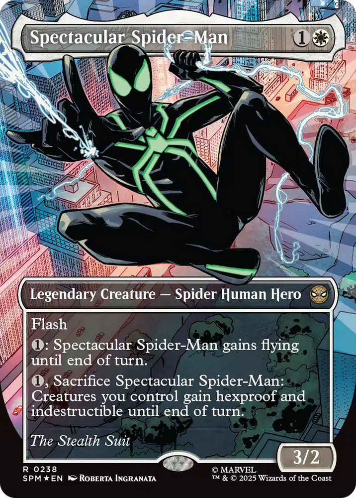 Spectacular Spider-Man (0238) (Borderless) (Textured Foil) [Marvel's Spider-Man] Magic: The Gathering