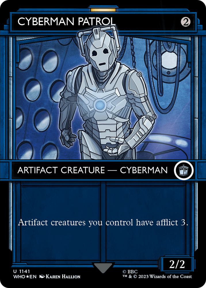 Cyberman Patrol (Showcase) (Surge Foil) [Doctor Who] Magic: The Gathering