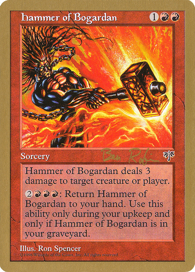 Hammer of Bogardan (Ben Rubin) [World Championship Decks 1998] Magic: The Gathering