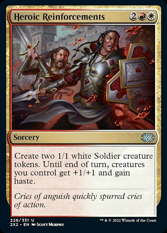 Heroic Reinforcements [Double Masters 2022] Magic: The Gathering