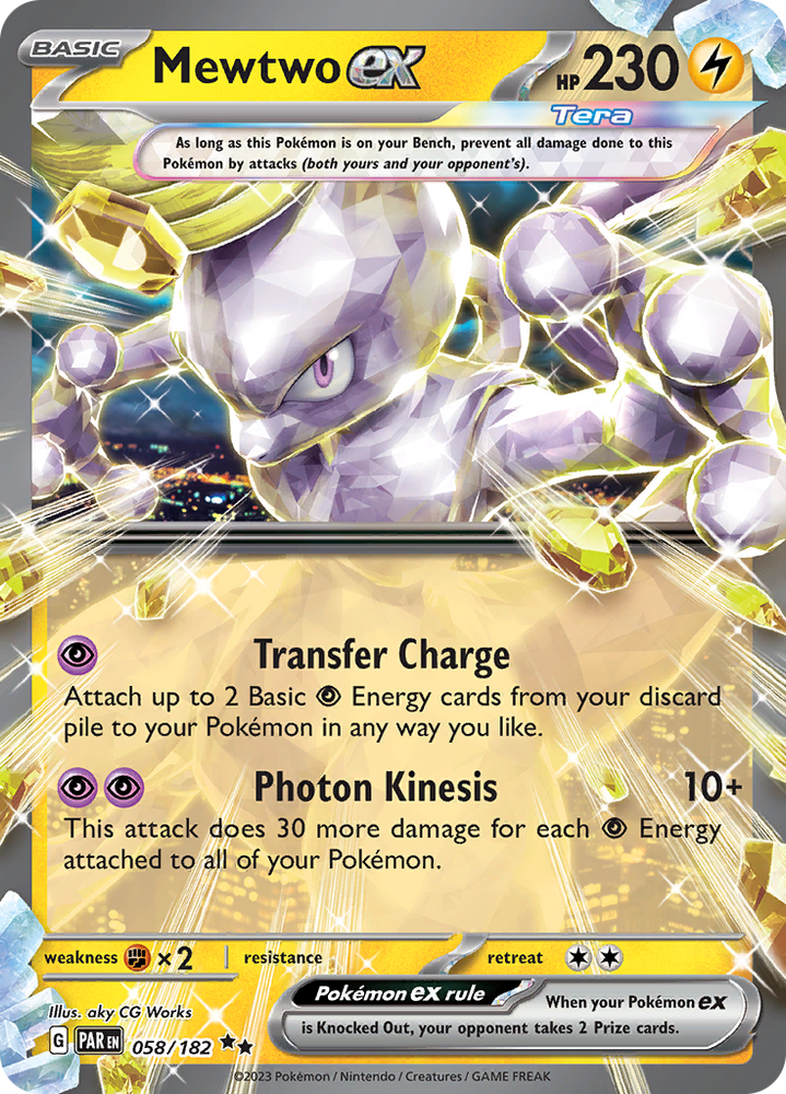 Mewtwo ex (058/182) [Scarlet & Violet: Paradox Rift] Pokémon