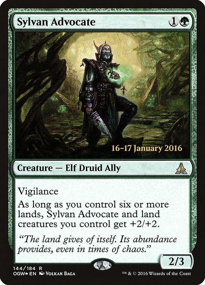 Sylvan Advocate [Oath of the Gatewatch Prerelease Promos] Magic: The Gathering