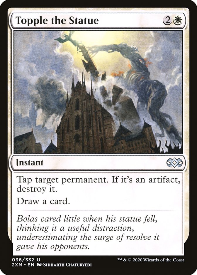 Topple the Statue [Double Masters] Magic: The Gathering