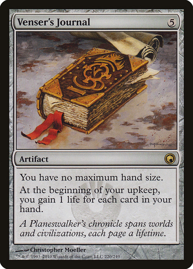 Venser's Journal [Scars of Mirrodin] Magic: The Gathering