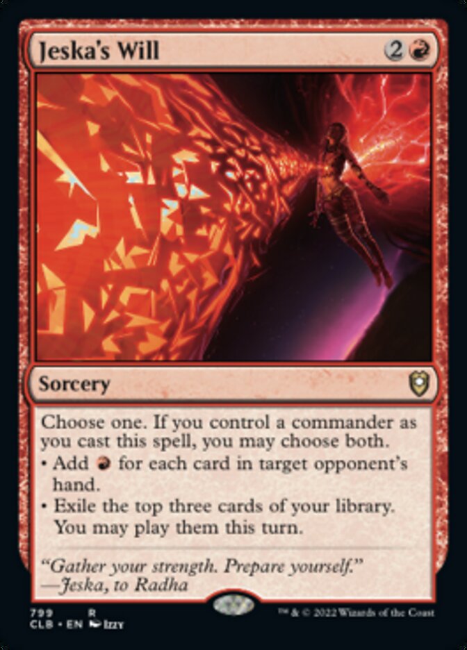 Jeska's Will [Commander Legends: Battle for Baldur's Gate] Magic: The Gathering