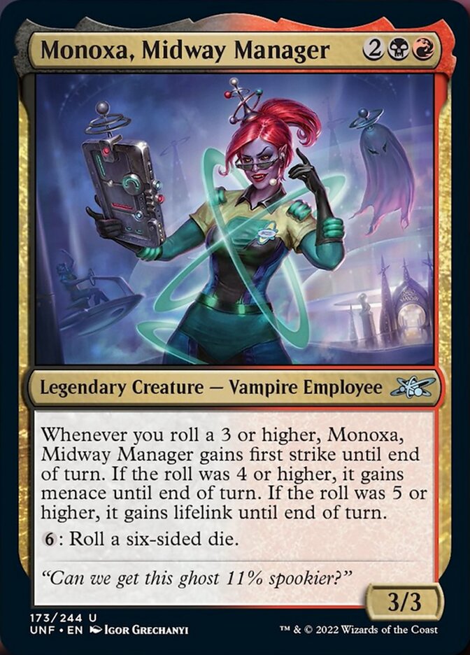 Monoxa, Midway Manager [Unfinity] Magic: The Gathering