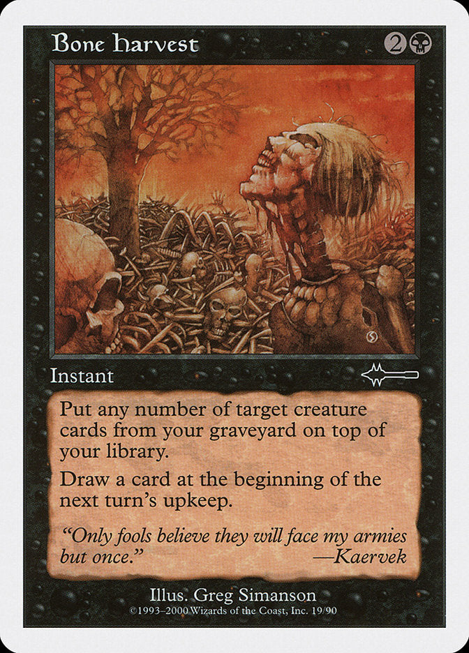 Bone Harvest [Beatdown] Magic: The Gathering