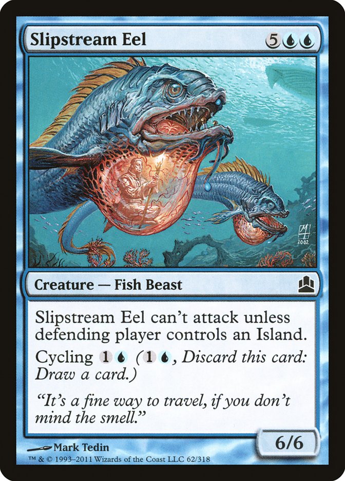 Slipstream Eel [Commander 2011] Magic: The Gathering