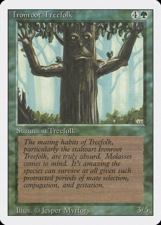 Ironroot Treefolk [Revised Edition] Magic: The Gathering