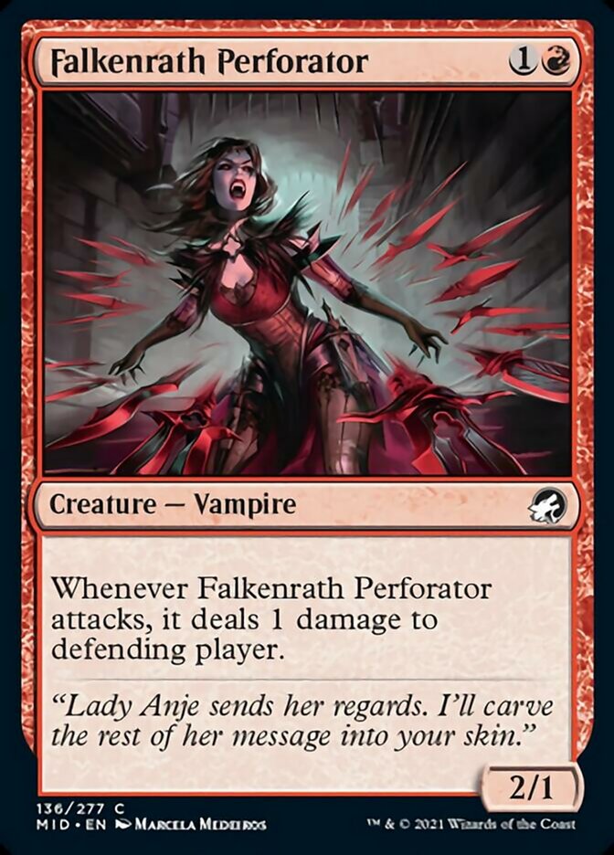 Falkenrath Perforator [Innistrad: Midnight Hunt] Magic: The Gathering