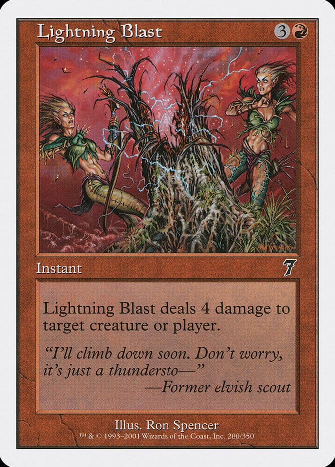 Lightning Blast [Seventh Edition] Magic: The Gathering