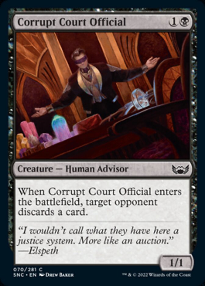 Corrupt Court Official [Streets of New Capenna] Magic: The Gathering