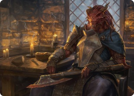 Jaded Sell-Sword Art Card [Dungeons & Dragons: Adventures in the Forgotten Realms Art Series] Magic: The Gathering