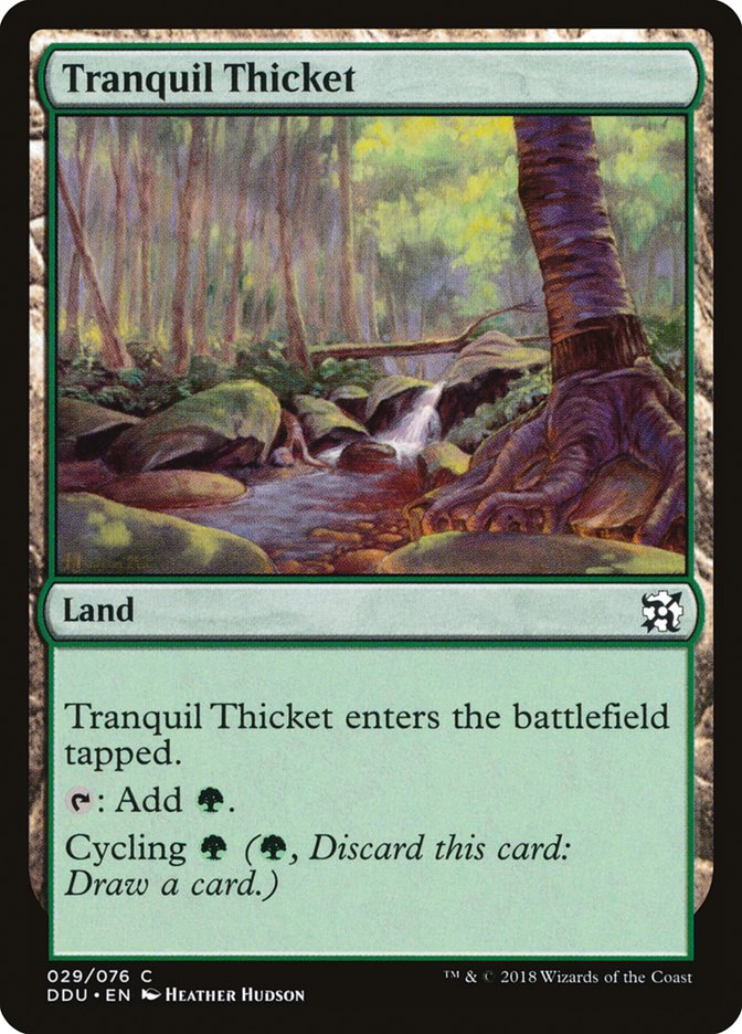 Tranquil Thicket [Duel Decks: Elves vs. Inventors] Magic: The Gathering
