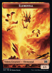 Elemental // Soldier Double-Sided Token [Double Masters 2022 Tokens] Magic: The Gathering