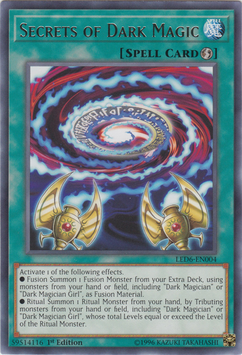 Secrets of Dark Magic [LED6-EN004] Rare Yu-Gi-Oh!
