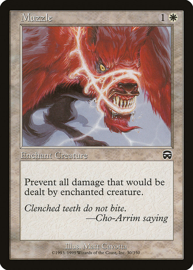 Muzzle [Mercadian Masques] Magic: The Gathering