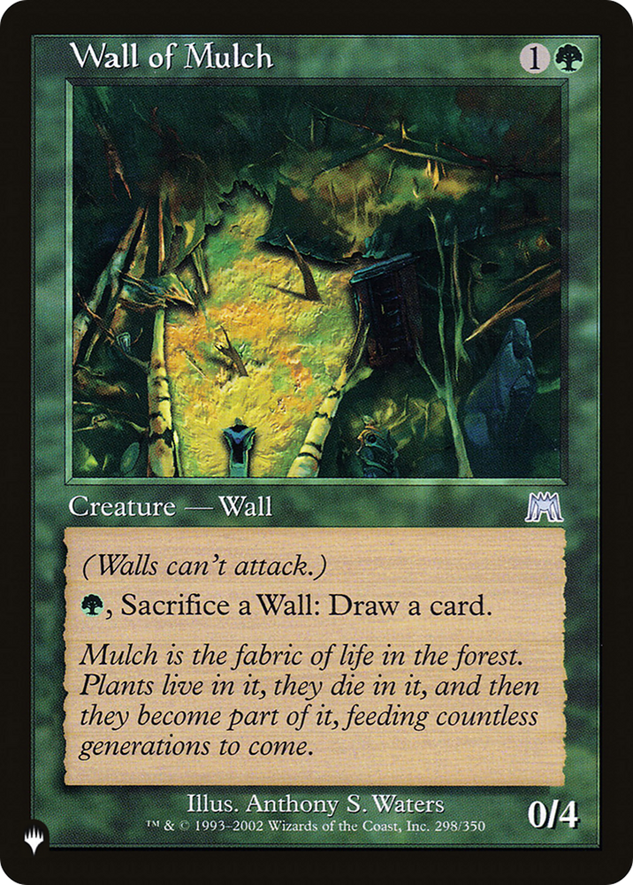 Wall of Mulch [The List] Magic: The Gathering