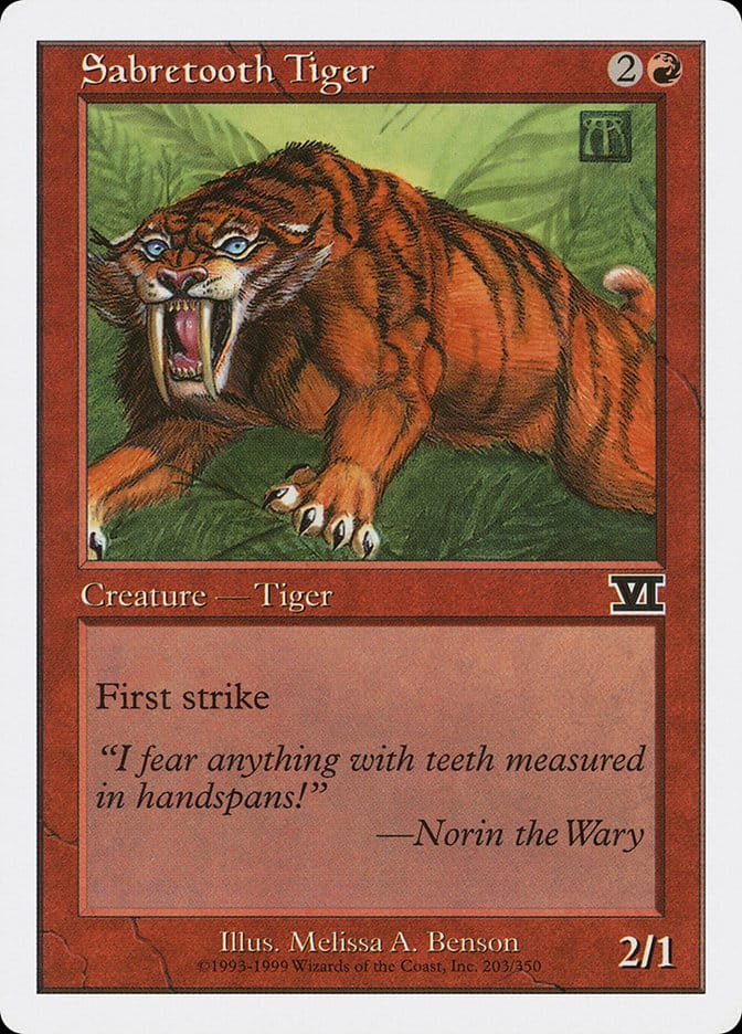 Sabretooth Tiger [Classic Sixth Edition] Magic: The Gathering
