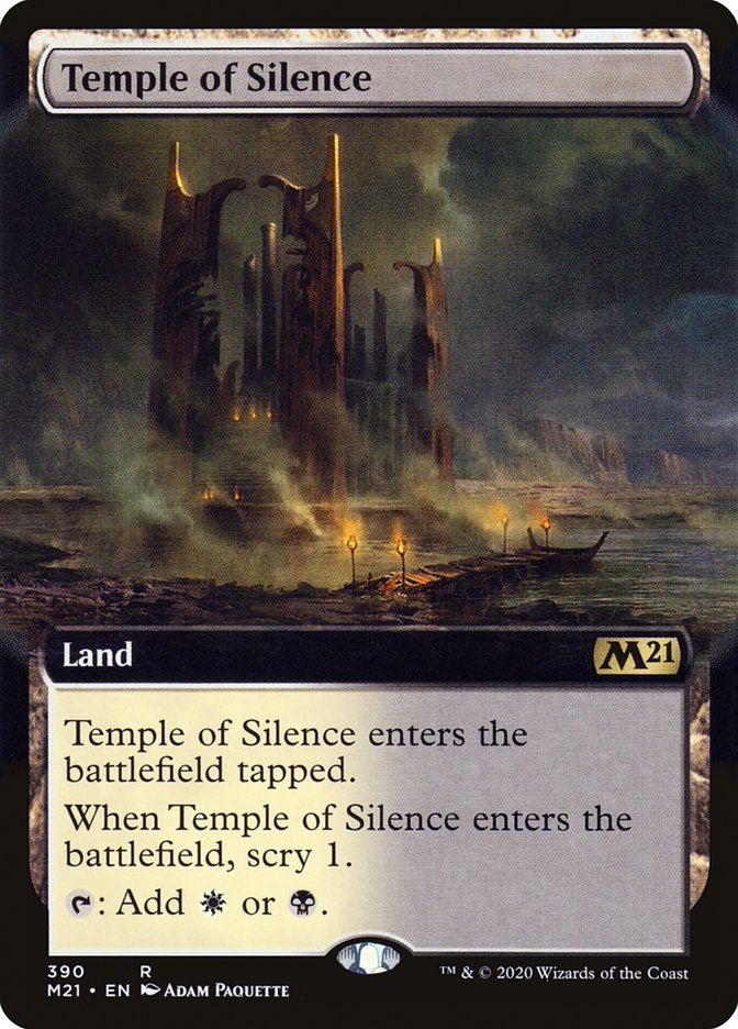 Temple of Silence (Extended Art) [Core Set 2021] Magic: The Gathering