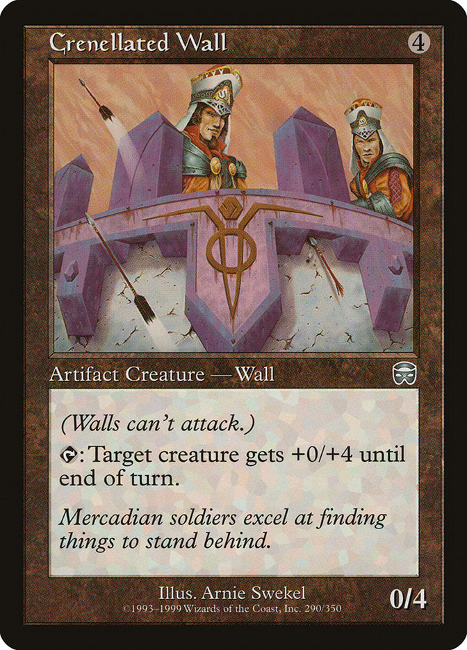Crenellated Wall [Mercadian Masques] Magic: The Gathering