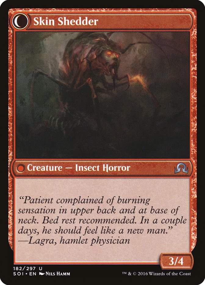 Skin Invasion // Skin Shedder [Shadows over Innistrad] Magic: The Gathering