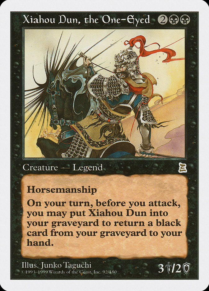 Xiahou Dun, the One-Eyed [Portal Three Kingdoms] Magic: The Gathering