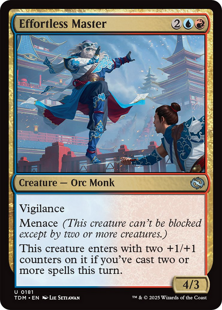 Effortless Master [Tarkir: Dragonstorm] Magic: The Gathering