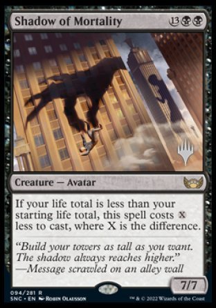 Shadow of Mortality (Promo Pack) [Streets of New Capenna Promos] Magic: The Gathering