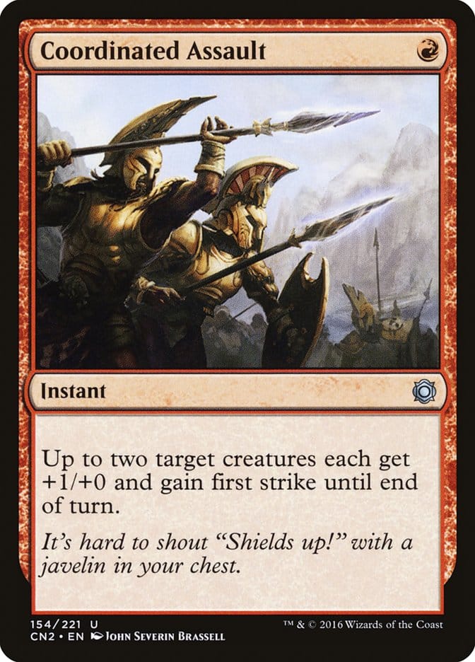 Coordinated Assault [Conspiracy: Take the Crown] Magic: The Gathering