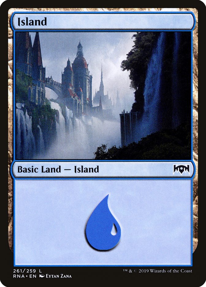 Island (261) [Ravnica Allegiance] Magic: The Gathering
