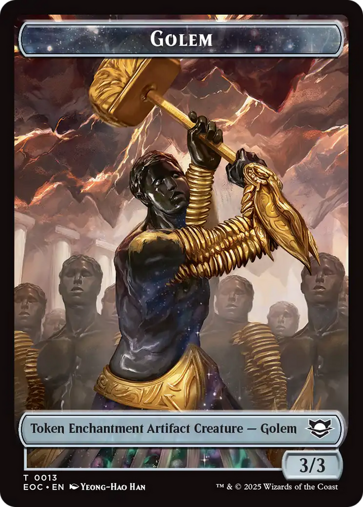 Insect // Golem (0013) Double-Sided Token [Edge of Eternities Commander Tokens] Magic: The Gathering