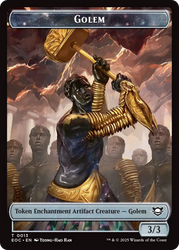Insect // Golem (0013) Double-Sided Token [Edge of Eternities Commander Tokens] Magic: The Gathering