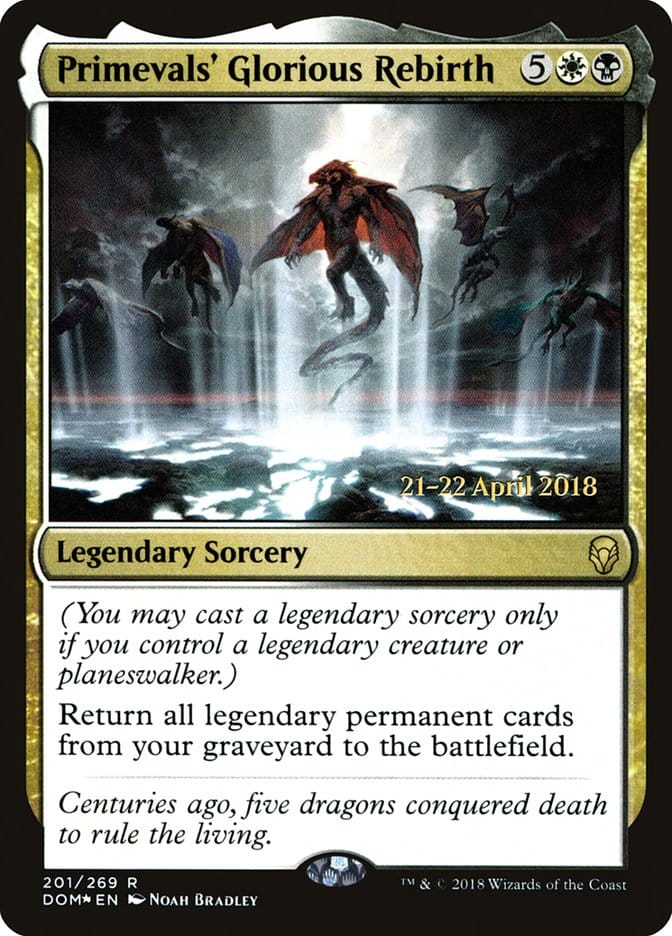 Primevals' Glorious Rebirth [Dominaria Prerelease Promos] Magic: The Gathering