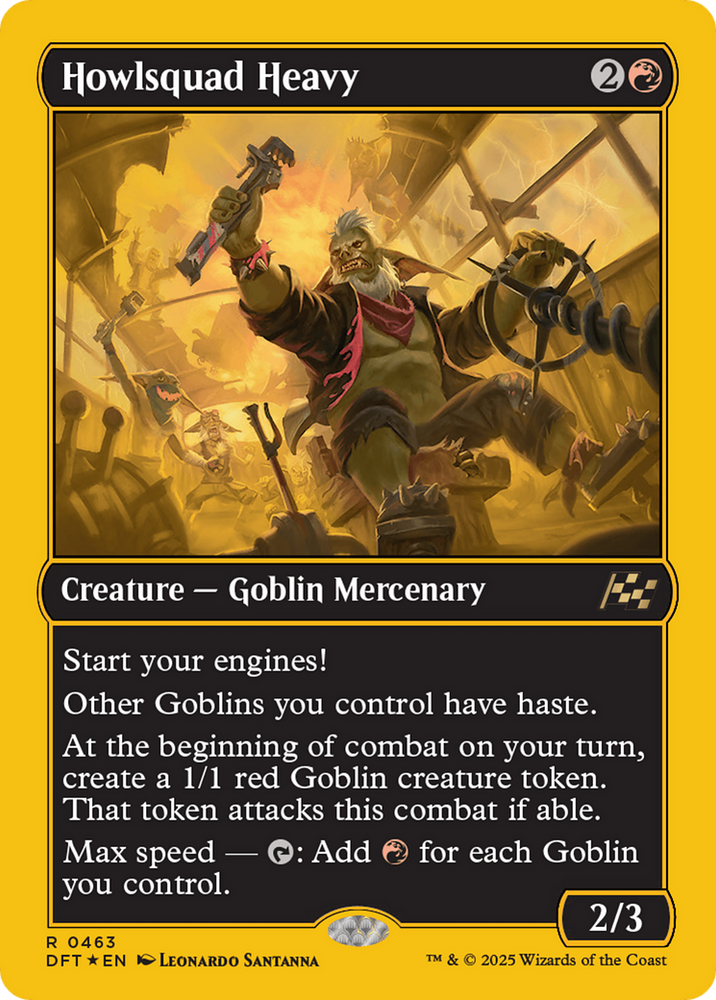 Howlsquad Heavy (First-Place Foil) [Aetherdrift] Magic: The Gathering